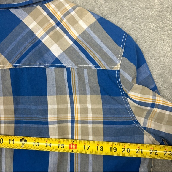 Basic Code Men’s Button Down Short Sleeve Shirt Size Large - Picture 3 of 7